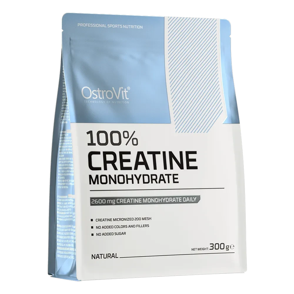 OstroVit Creatina Monohidratada 300 g Sin Sabor – 60 Porciones de 5 g, Calidad Europea Certificada