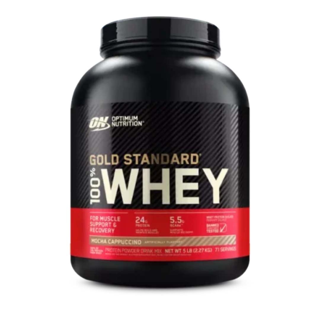 Gold Standard 100% Whey Protein 5 LB Optimum Nutrition | 24g Proteína, 73 Porciones - TBH Suplementos