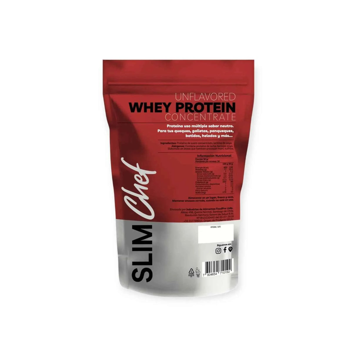 Slim Chef Proteína para Cocinar 900g | 23g Proteína, Sin Sabor, 30 Porciones - TBH Suplementos