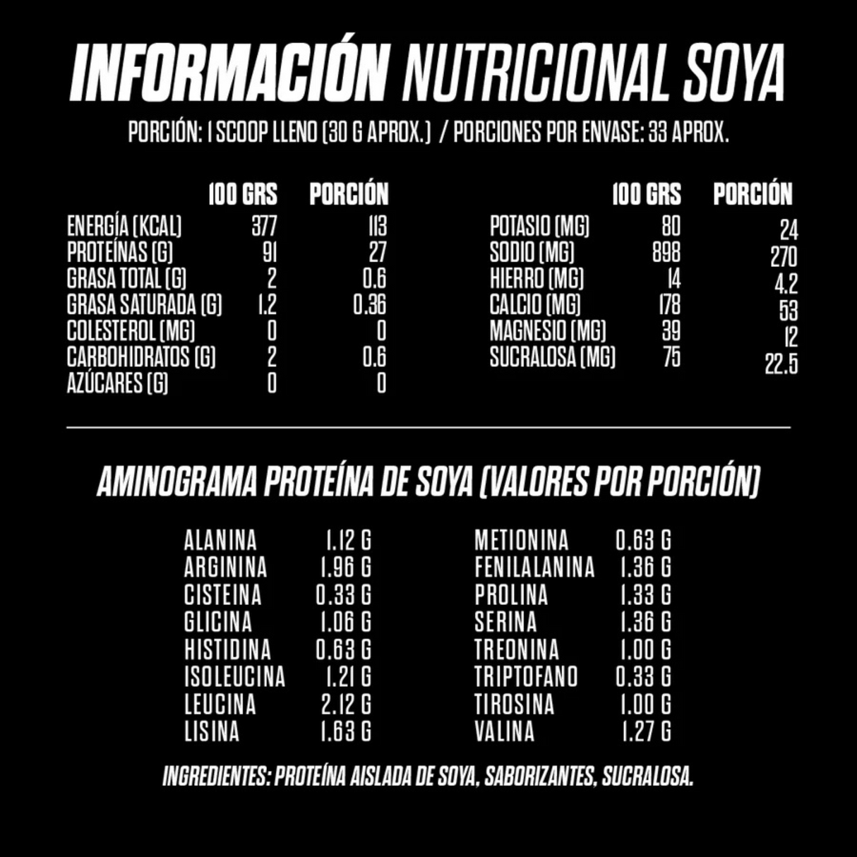 Go Hard Proteína Vegetal | 27g Proteína | 113 Calorías | 33 Porciones - TBH Suplementos