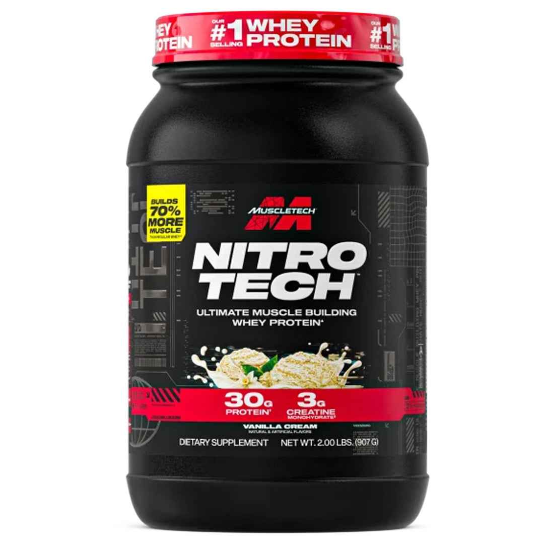 Nitro Tech Performance 2 lbs Muscletech Vanilla | Proteína + Creatina 30g
