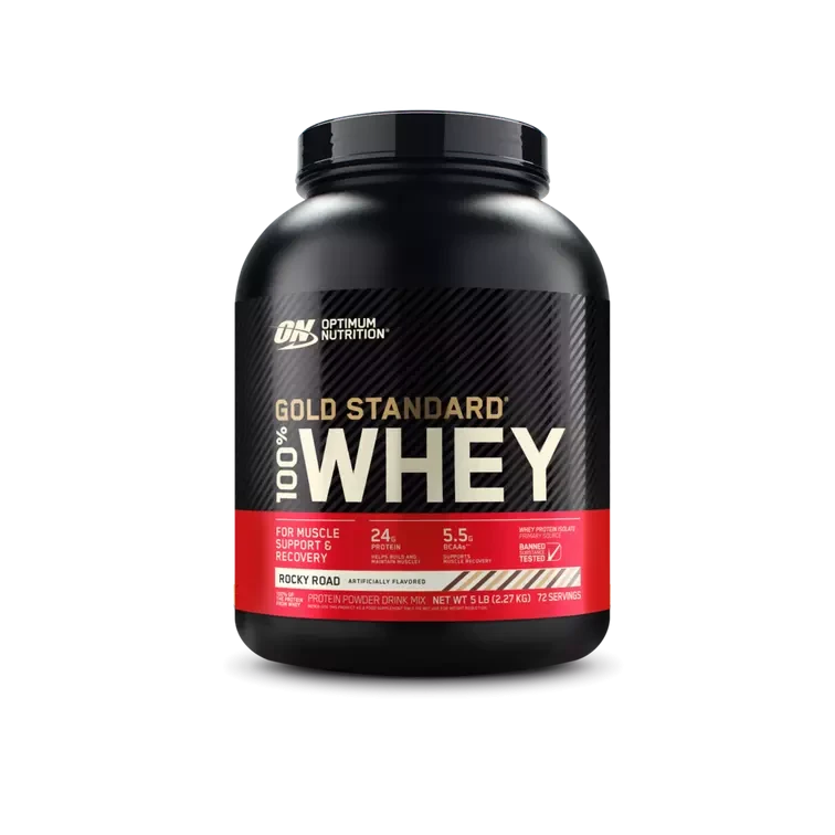 Gold Standard 100% Whey Protein 5 LB Optimum Nutrition | 24g Proteína, 73 Porciones - TBH Suplementos