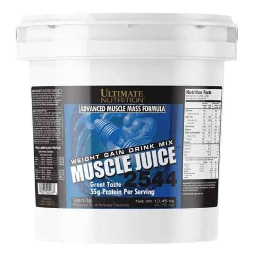 Ultimate Nutrition Muscle Juice 2455 Gainer 10.45 lb Vainilla – Suplemento para Aumento de Masa y Peso - TBH Suplementos