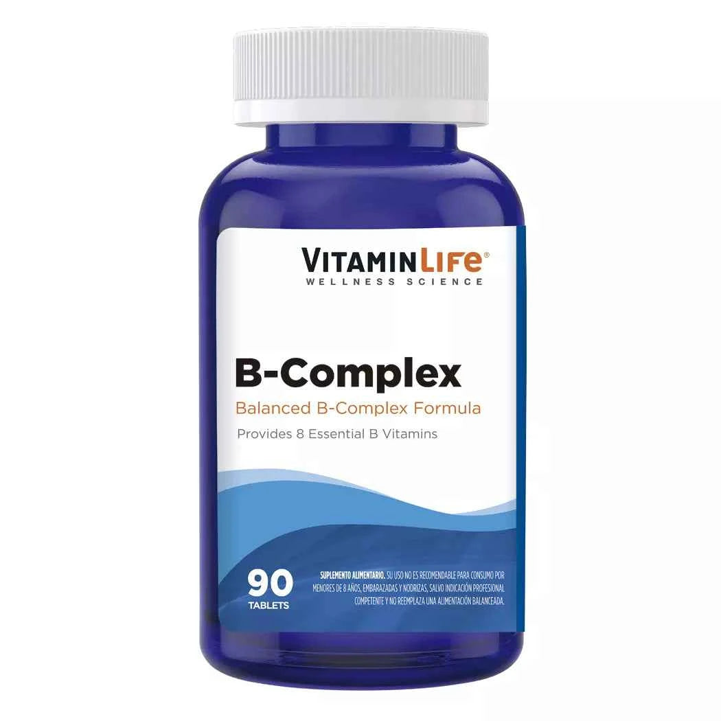B Complex VitaminLife 90 Tabletas | Energía y Bienestar - TBH Suplementos