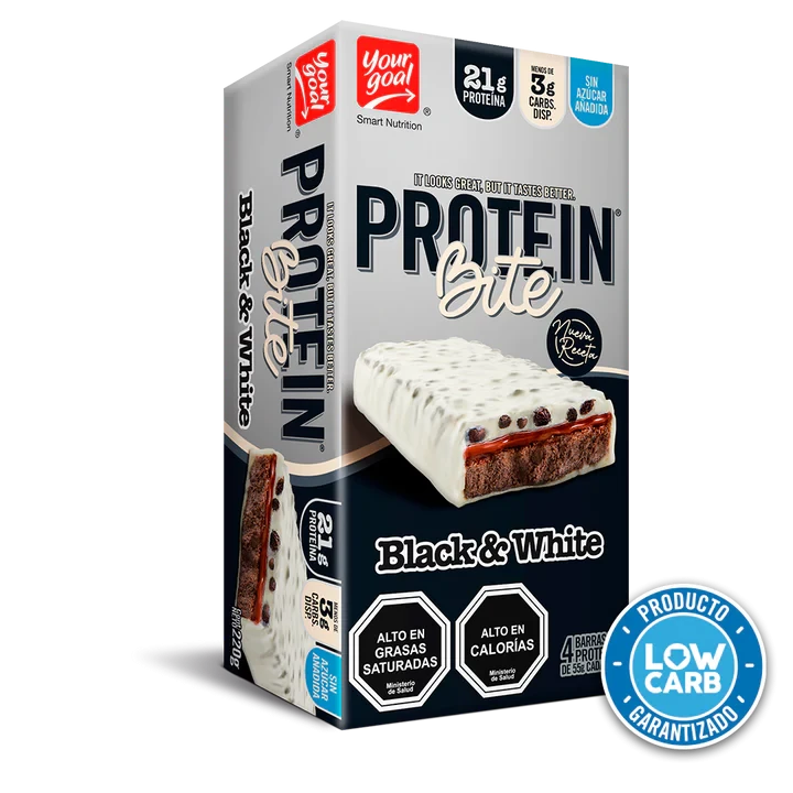 Barra Bite Black & White 4 Unid. | Snack Proteico Energía - TBH Suplementos