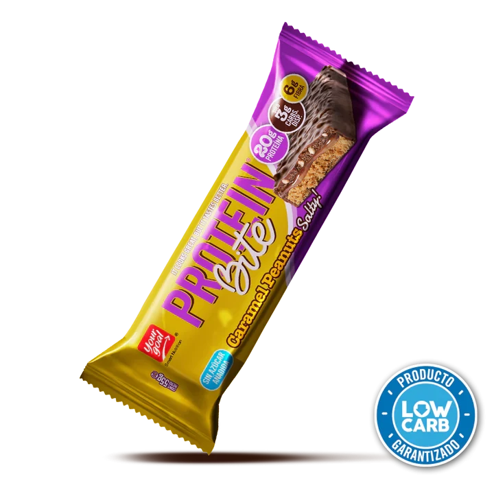 Barra Bite Caramelízalo Peanuts Salty Unidad | Snack Proteico 20g - TBH Suplementos