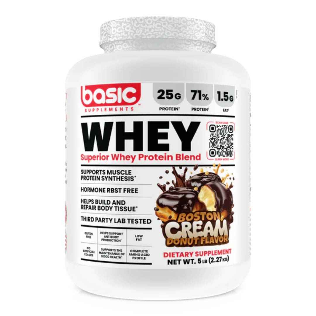 Basic Whey 5 LB | 25g Proteína, Sin Gluten, 64 porciones - TBH Suplementos