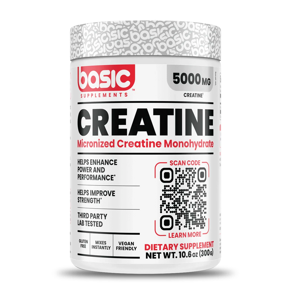Creatina Monohidrato Basic Supplements - TBH Suplementos