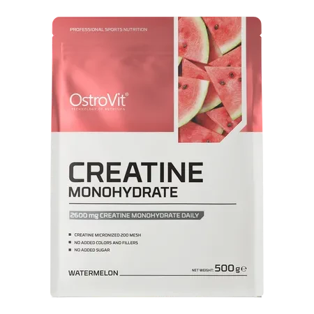 OstroVit Creatina Monohidratada 500 g Watermelon – Calidad Europea para Fuerza y Rendimiento