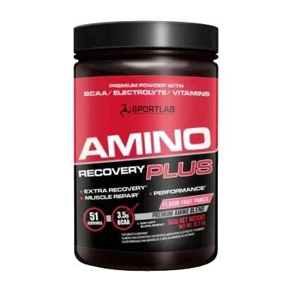 SportLab Amino Recovery Plus 357 g Fruit Punch – EAA, Electrolitos y Recuperación Post-Entrenamiento