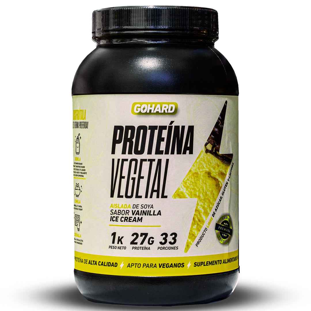 Go Hard Proteína Vegetal | 27g Proteína | 113 Calorías | 33 Porciones - TBH Suplementos