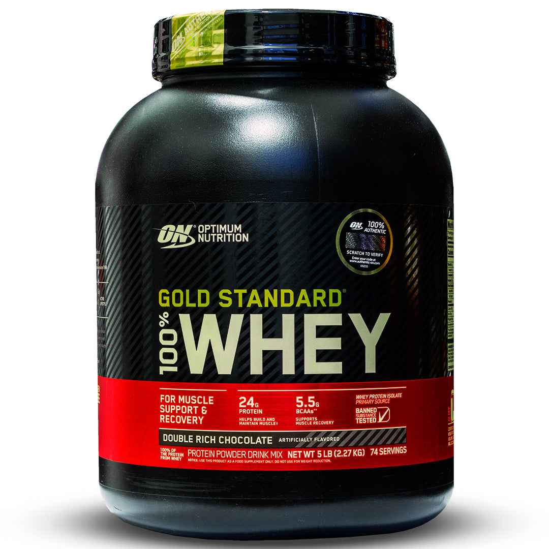 Gold Standard 100% Whey Protein 5 LB Optimum Nutrition | 24g Proteína, 73 Porciones - TBH Suplementos