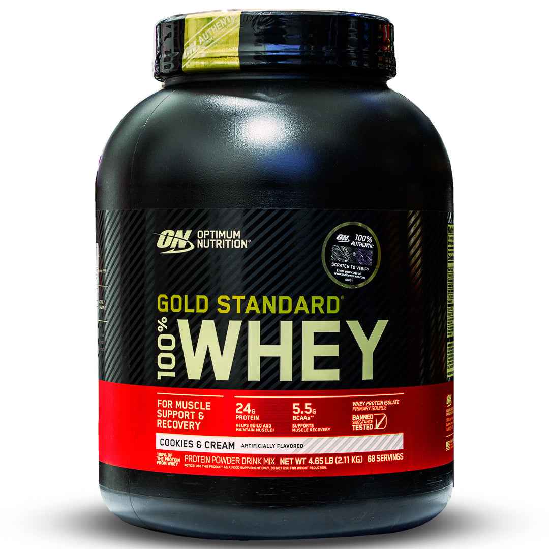 Gold Standard 100% Whey Protein 5 LB Optimum Nutrition | 24g Proteína, 73 Porciones - TBH Suplementos