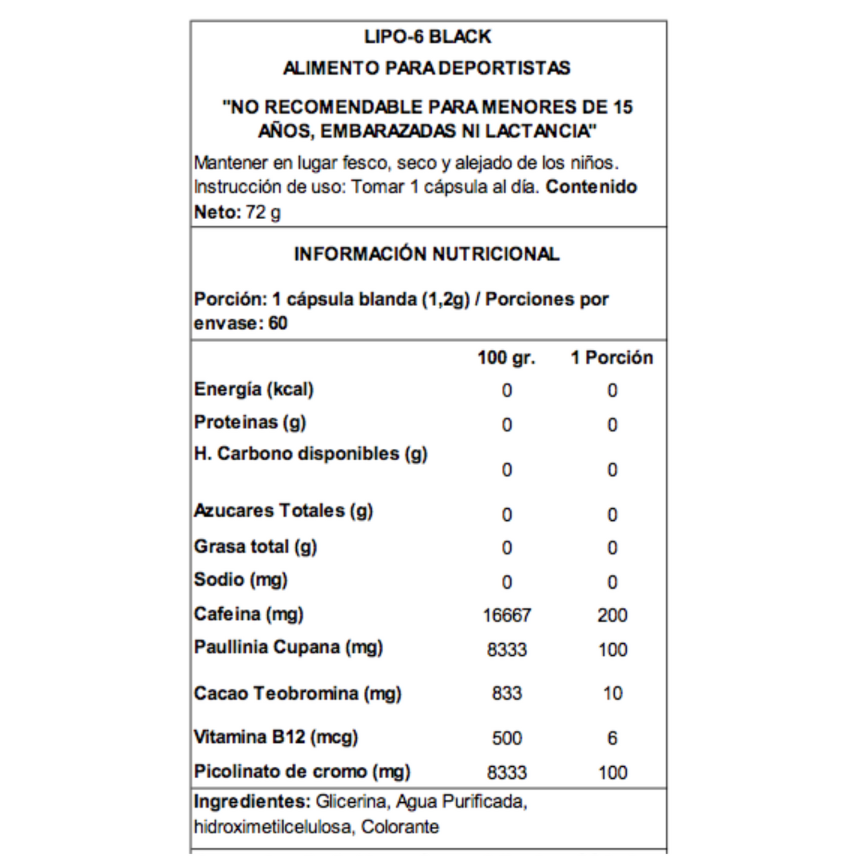 Lipo 6 Black Ultra Concentrado Nutrex - TBH Suplementos