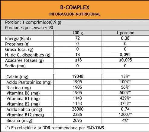 B Complex VitaminLife 90 Tabletas | Energía y Bienestar - TBH Suplementos