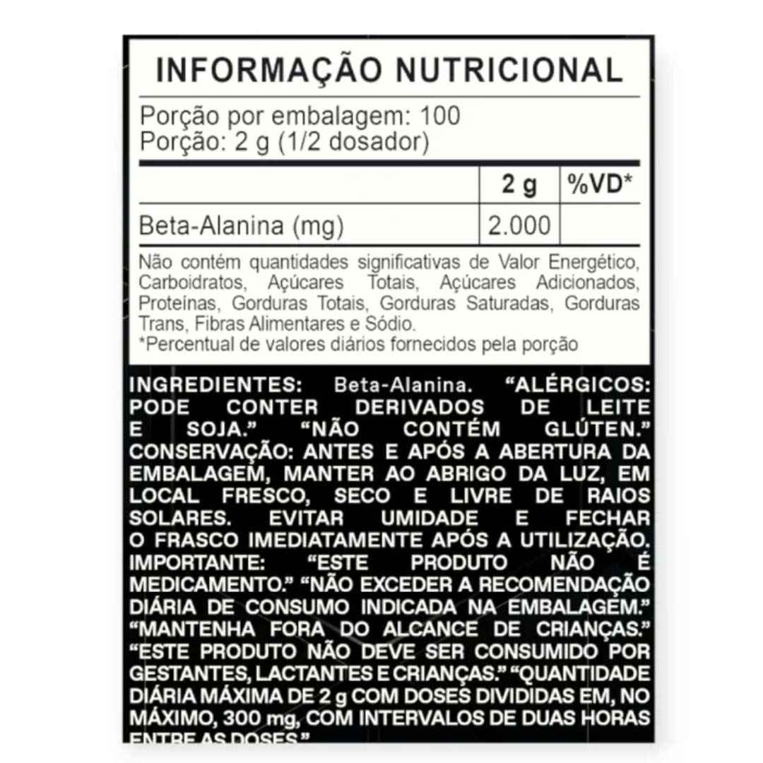 Atlhetica Nutrition Beta Alanina 100% Pure - TBH Suplementos