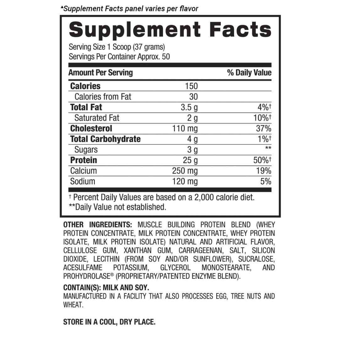 Whey HD BPI Sports 4.1 LB | 25g Proteína, 150 Calorías, 50 Porciones - TBH Suplementos