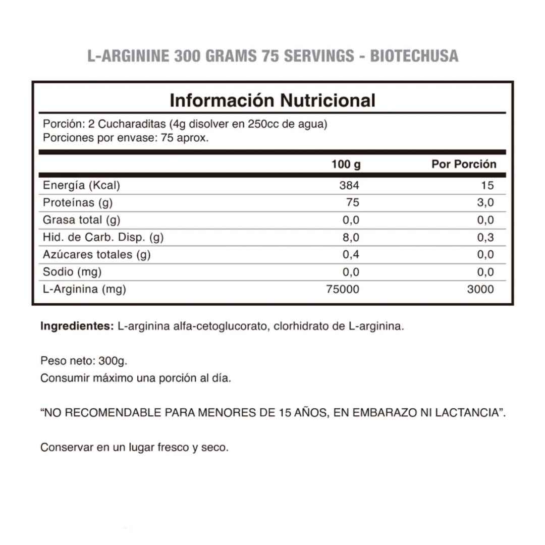 BioTechUSA L-Arginine Polvo - TBH Suplementos