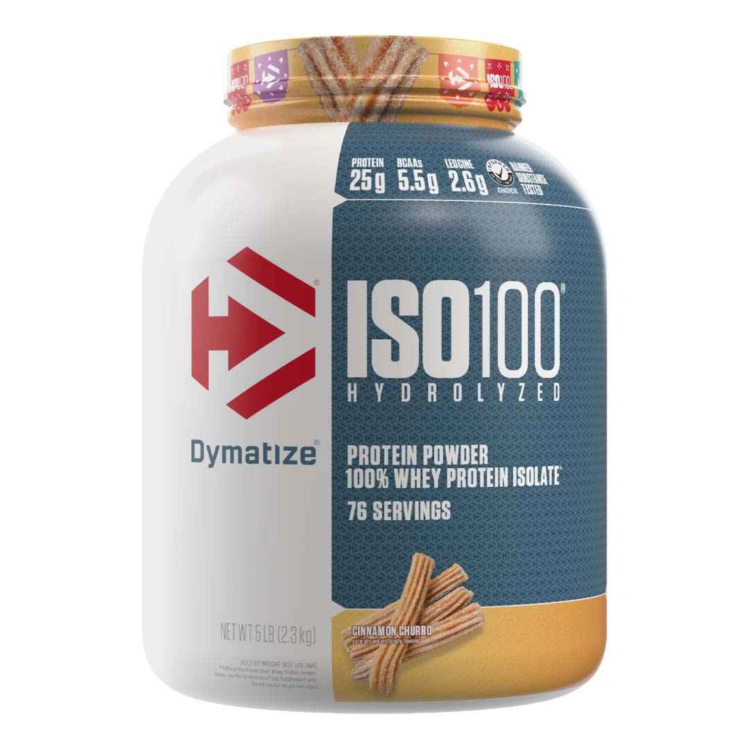 ISO 100 5 LB Dymatize | 25g Proteína Hidrolizada, Sin Lactosa, 76 Porciones - TBH Suplementos