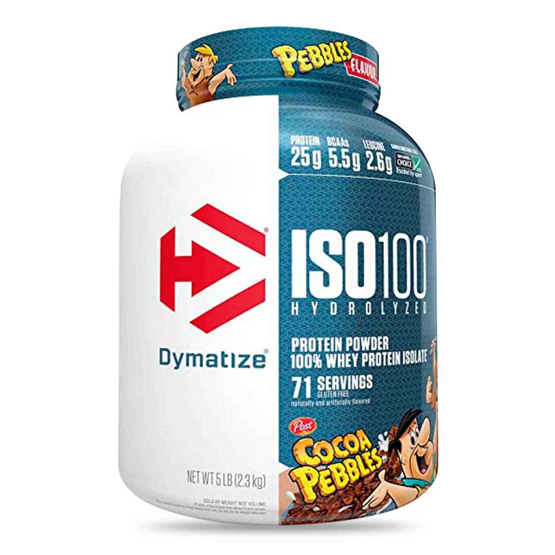 ISO 100 5 LB Dymatize | 25g Proteína Hidrolizada, Sin Lactosa, 76 Porciones - TBH Suplementos