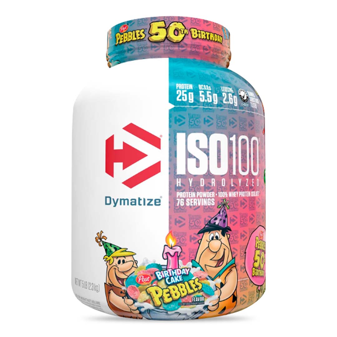 Dymatize ISO100 Birthday Cake | Proteína Hidrolizada Sin Lactosa | 71 Porciones
