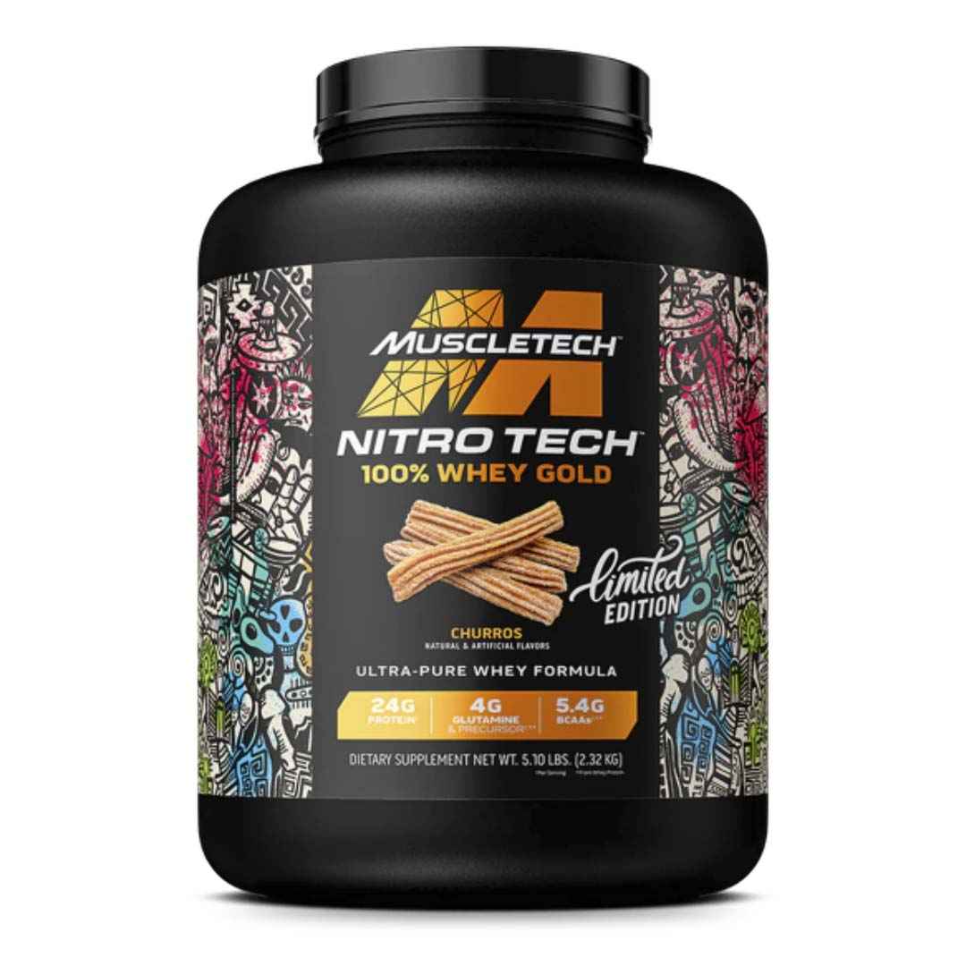 Nitro Tech 100% Whey Gold Muscletech 5lb - TBH Suplementos