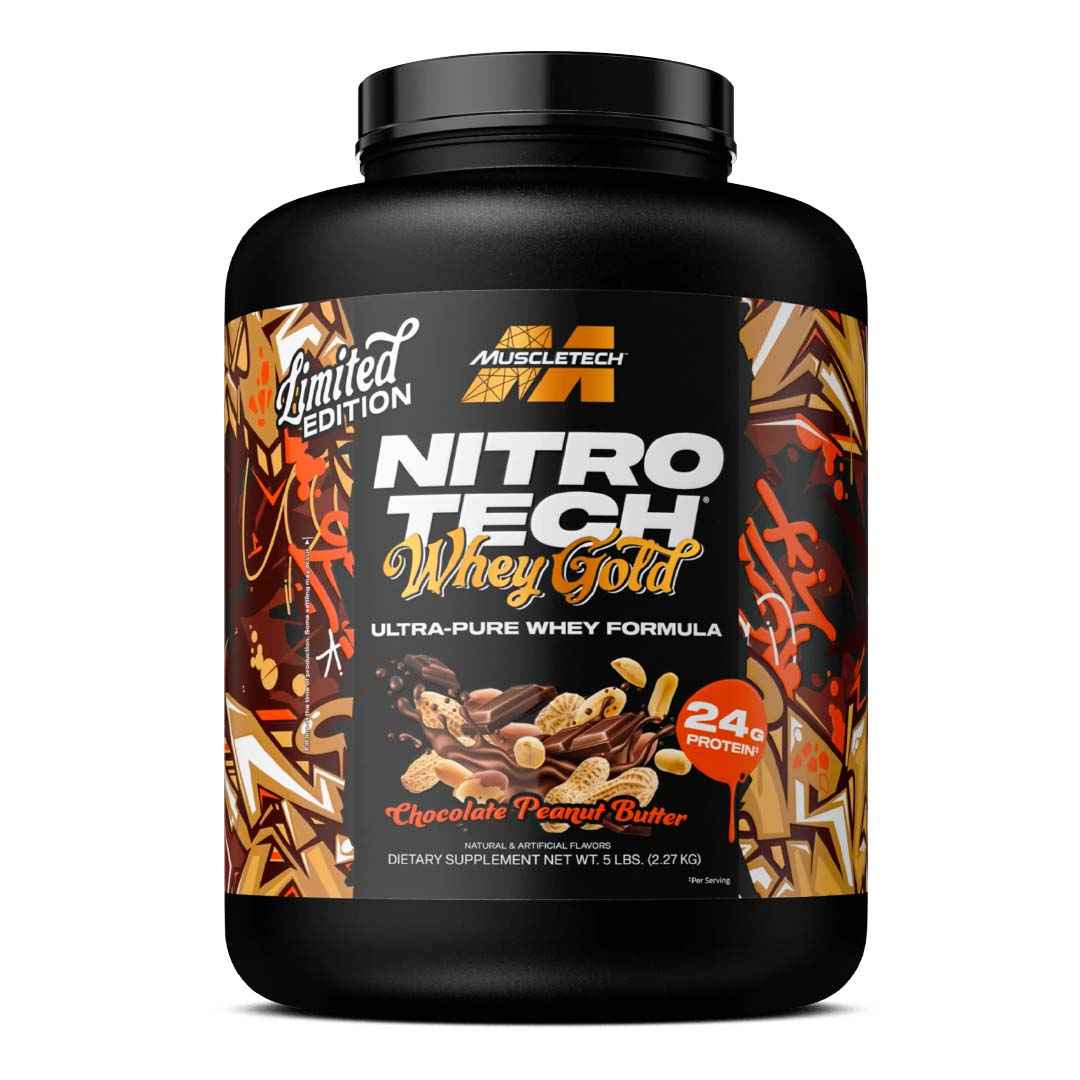 Nitro Tech 100% Whey Gold Muscletech 5lb - TBH Suplementos