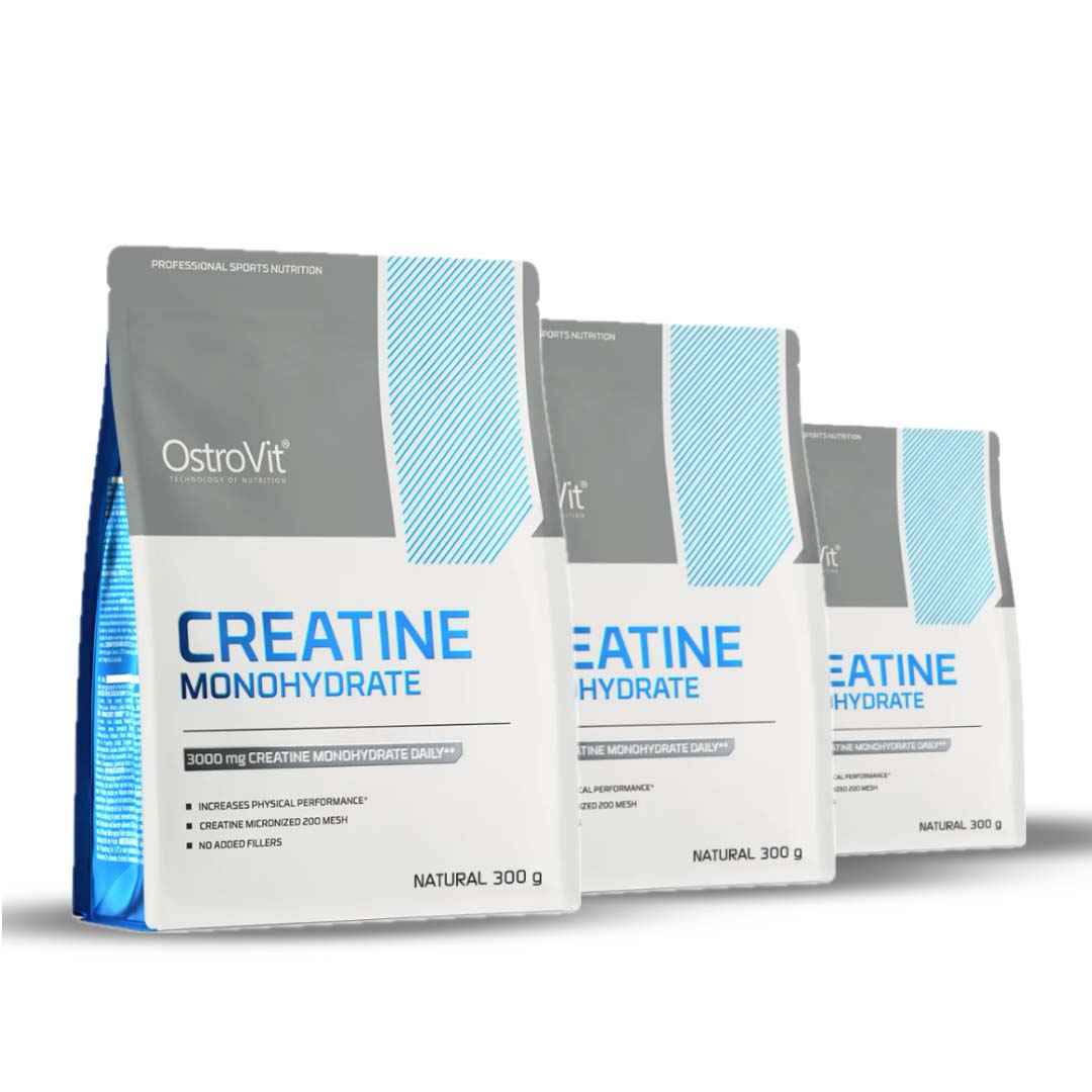 Pack 3 Creatinas OstroVit 300 gramos - TBH Suplementos