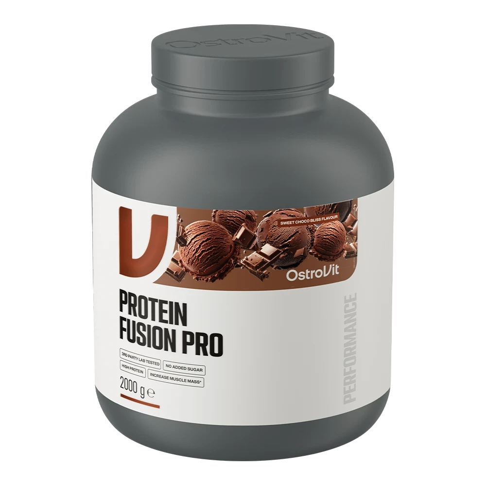 OstroVit Fusion Pro 2000 g Sweet Choco Bliss – Proteína Multicomponente, 66 Porciones para Síntesis Muscular