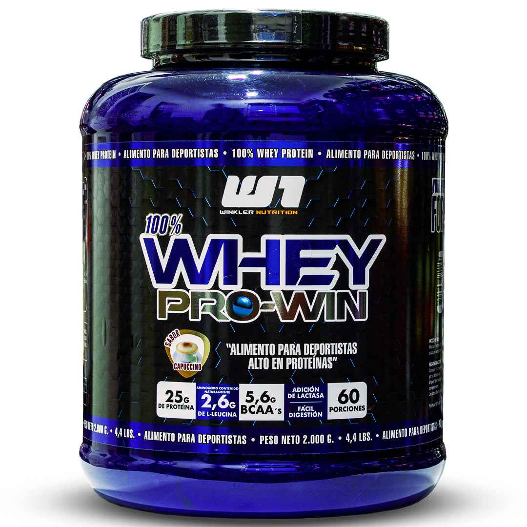 Whey Pro Win 5 LB | 25g Proteína, Sin Lactosa, 60 Porciones - TBH Suplementos