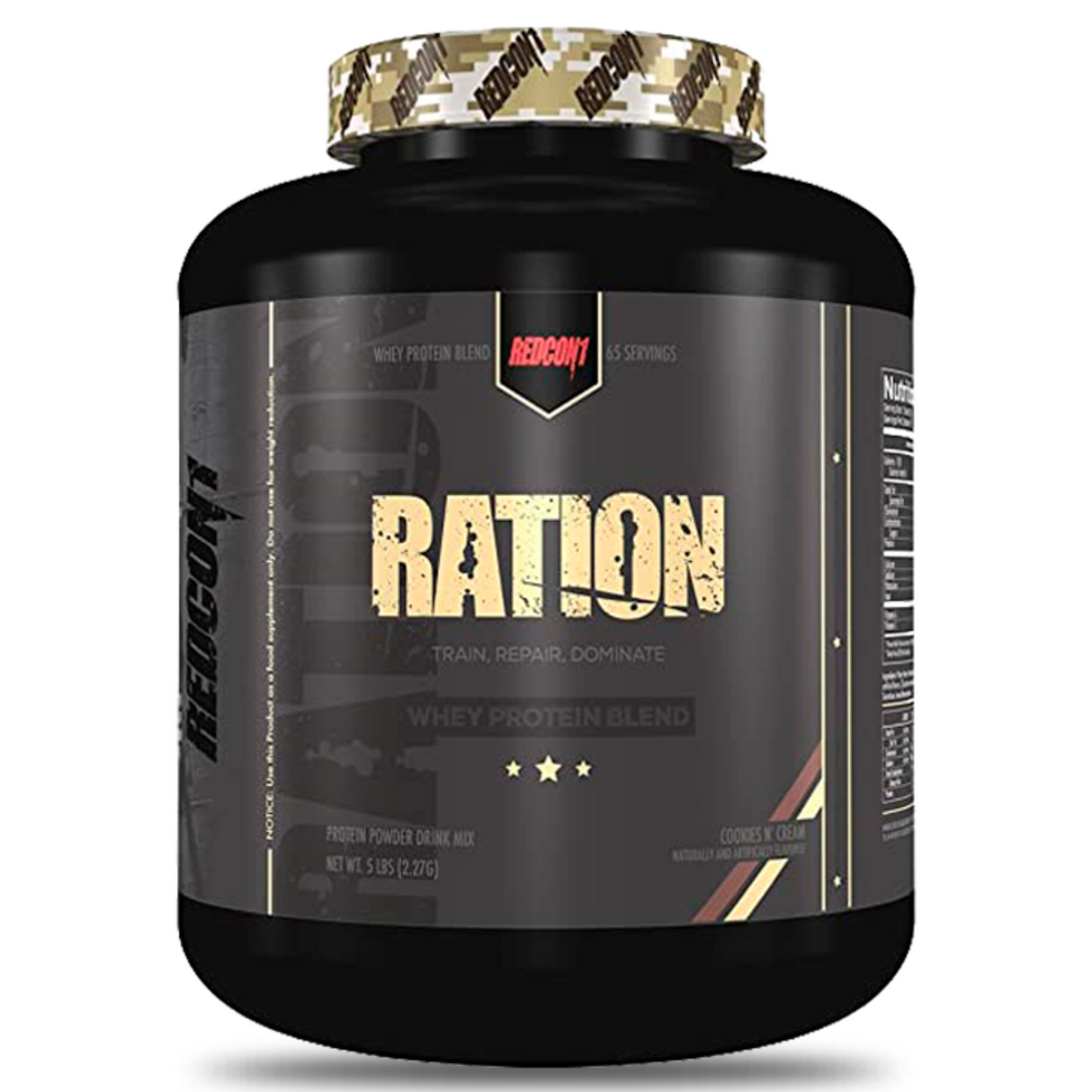 Ration Redcon1 5 LB | 24g Proteína Concentrada, 0 Azúcar Añadida, 65 Porciones - TBH Suplementos