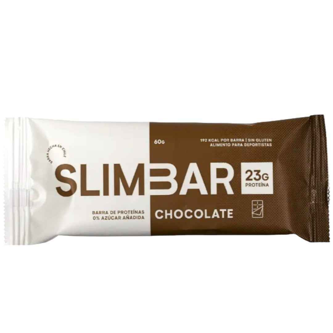 Barra Proteína SlimBar Chocolate (Unidad) | 24g Proteína, 0 Azúcar Añadida y 7g Colágeno - TBH Suplementos