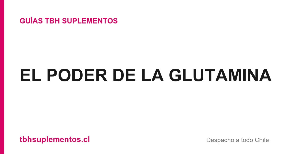 EL PODER DE LA GLUTAMINA - Guías TBH Suplementos