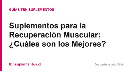 Suplementos para la Recuperación Muscular: ¿Cuáles son los Mejores? - Guías TBH Suplementos