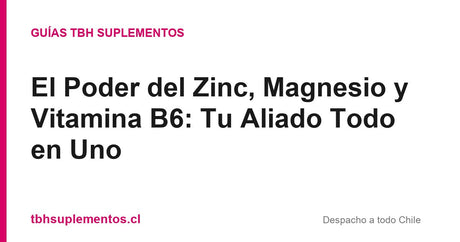 El Poder del Zinc, Magnesio y Vitamina B6: Tu Aliado Todo en Uno - Guías TBH Suplementos