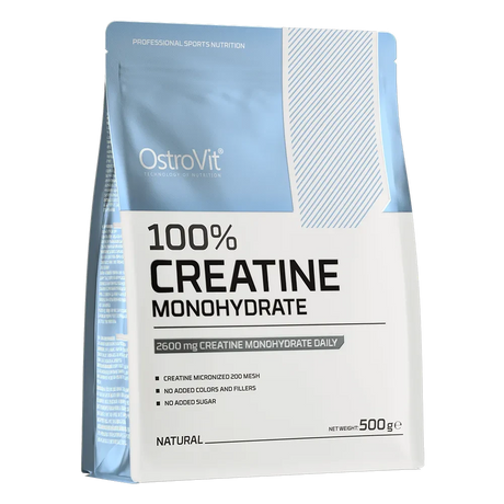 OstroVit Creatina Monohidratada 500 g Sin Sabor – Calidad Europea para Fuerza y Rendimiento