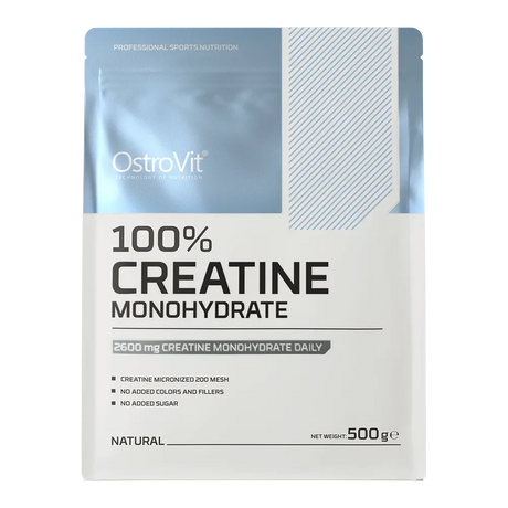 OstroVit Creatina Monohidratada 500 g Sin Sabor – Calidad Europea para Fuerza y Rendimiento