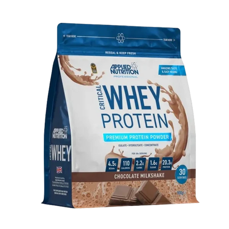 Applied Nutrition Critical Whey 900 g Chocolate – 24 g Proteína Avanzada, 120 kcal, para Músculo y Recuperación