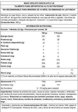 Basic Supplements Whey Isolate 2 lb Chocolate – Proteína Aislada Pura para Definición y Músculo Magro