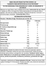 Basic Supplements Whey Isolate 2 lb Peanut Butter Cookie – Proteína Aislada Pura para Definición y Músculo Magro