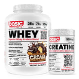 Pack Basic Nutrition: Whey 5lbs + Creatina | Stack de Aumento Muscular