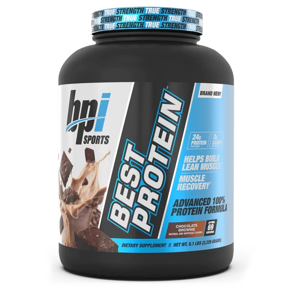 BPI Sports Best Protein 5.1 lb Chocolate Brownie – Mezcla Premium de Proteínas para Músculo Definido
