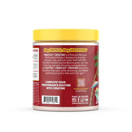 Finaflex Creatina Calypso 193 g Strawberry Lemonade – Creatina Premium con Sabor, 30 Servicios