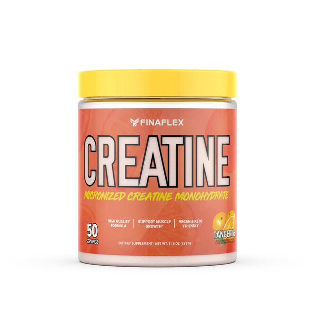 Finaflex Creatina 321 g Tangerine – 50 Servicios, Creatina Monohidratada con Sabor Mandarina