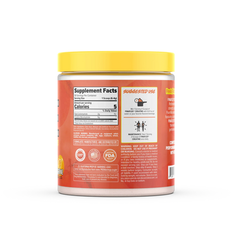 Finaflex Creatina 321 g Tangerine – 50 Servicios, Creatina Monohidratada con Sabor Mandarina
