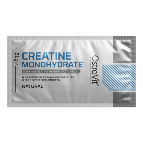 OstroVit Creatina Monohidratada 21 g Sin Sabor – Sachet de Prueba, 4 Porciones, Calidad Europea