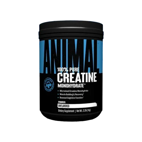Animal Creatina Micronizada 1 kg Sin Sabor – Universal Nutrition, Formato Ahorro para Atletas