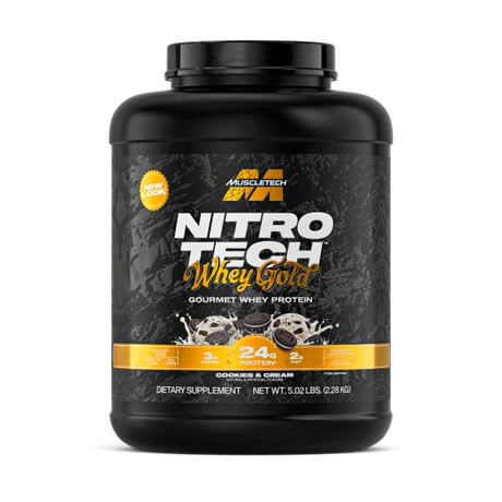 Nitro Tech 100% Whey Gold Muscletech 5lb - TBH Suplementos