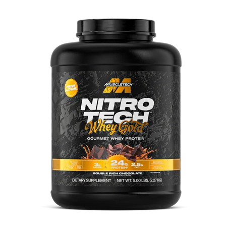 Nitro Tech 100% Whey Gold Muscletech 5lb - TBH Suplementos