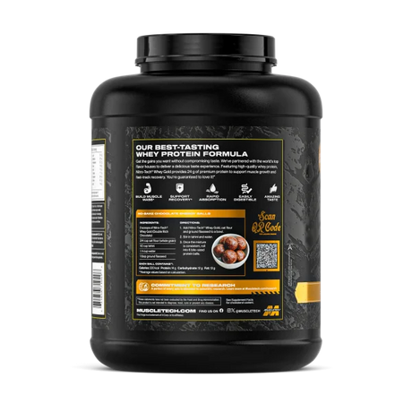 Nitro Tech 100% Whey Gold Muscletech 5lb - TBH Suplementos